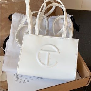 Small Telfar Bag in White